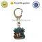 Cute design hollow cut metal japanese keychain