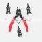 replaceable internal/external head circlip ring plier
