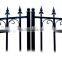 private villa security wrought iron double driveway gate