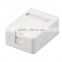 Single Port Surface Mount Box for RJ45 keystone jack