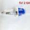 fashion Car charger with rose Pattern-5V 2.6A