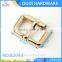 Lady shoe decoration accessories light gold shoe buckle with e coating customized metal buckle