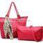 Women's handbag Silk scarves decoration Ostrich grain big bag fashion shoulder bag messenger bag