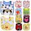 cheap and high quality baby bib/colorful and cute plush baby animal bib/promotional baby bib