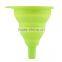 High Quality 1pc New Mini Silicone Gel Foldable Collapsible Style Funnel Hopper Kitchen cooking tools