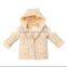 Girls' winter jacket with cotton fleece lining for casual wear children forck design red jacket for girls kids coat