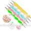 5Pcs/Set High Quality Two-Way Dotting Pen Marbleizing Painting Tool Nail Art Dot Set