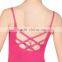 C2040 red leotard child gymnastic leotards for girls spandex gymnastics leotard