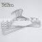 Cheap Custom Supermarket Non-slip Wire Metal Chrome Clothes Hangers for Laundry
