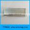 Blank rectangular plastic magnetic name badge