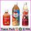Yason seamed shrink sleeves shrinkable plastic labels pvc film shrink wrap film for food