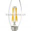 LED candelabra bulb B35 C35 led filament e14 4w