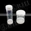 Clear plastic tube with hanger cap
