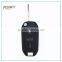 Peugeot remote car key with 3 buttons, car key battery