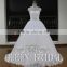 Latest Design Heavy Beaded Neck Sleeveless Appliqued Lace Trim Ruffled Ball GownWedding Dresses Istanbul