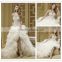 wedding dress 2016 sweetheart neckline luxury crystals beaded tiered ruffled skirt High low wedding dress DM-030 Bridal dress