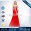 Beautiful Red Satin Bridal Wedding Dress