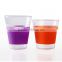 Factory Supplied Food Grade Colorful Collapsible Silicone Cup for Coffee