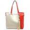 2016 2 Toned Colorblock Tassel Tote lady fashion handbag lady handbag