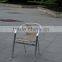 stackable aluminum frame wood dining chair (YC050)