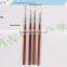 ANY High Quality Rosewood Handle Nylon Hair Gel Nail Brush Flat Shape