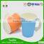 8oz Plastic paper coffee cups and lids with top design