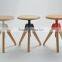 Colorful Screw Shape Plastic Wooden Chair for Kids