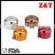 Small round aluminum box with Pattern