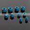 5 Pairs Turquoise Hollow Saddle Plug Flesh Tunnel Earlet - Available in Low & Giant Gauges