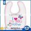 china wholesale sexy antibacterial white baby bibs
