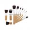Natural Wood Handle Makeup brushes set 11 pcs