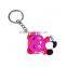 cute design soft silicone weapon keychain