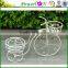 Wrought Iron Garden Bike Flower Pots