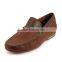 Fashion casual men shoes brown color comfortable party wear shoes Real buttermilk skin shoes for men
