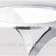 Glass Top Stainless Steel Chair Footstool