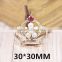 Wholesale Pageant Full Circle Tiara Simulated pearls and gemstone crown