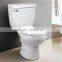 two piece washing down wc toilet produced in Guangdong China