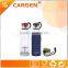 Portable flip lid top glass tea infuser water bottle