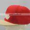 red 3D logo flat brim snapback hat