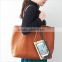 chic portable mobile phone pouch with metal ring