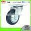 80mm Black rubber caster wheel with steel center