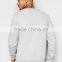 Casual Style High Quality Pullover Printed White Cotton Men Crew Neck Sweatshirt