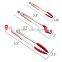oem Kitchen tools 304 stainless steel handle silicone BBQ pasta tongs with private label