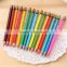 high quality wooden colored watercolor pencil with tin box