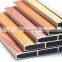 6005 Wood Grain-coated Aluminum Window Extrusion Profiles