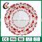  china supplier cheap bulk porcelain dinner plate, customized hotel used round ceramic shallow dinner dish with artwork
