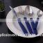 Coloured Plastic Handle Cutlery Set