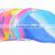 Rainbow Wholesale Low Price Customized Waterproof Silicone Adult Swimming Cap