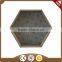 gray hexagon wooden tray