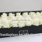 White Glitter/Flower Long Square Box